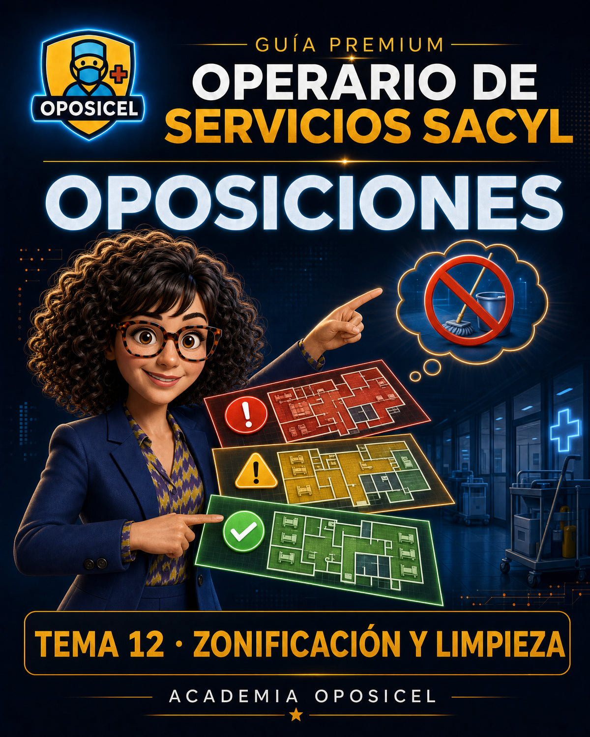 Operario de Servicios SACYL: Tema 12 — Zonificación y Limpieza Hospitalaria