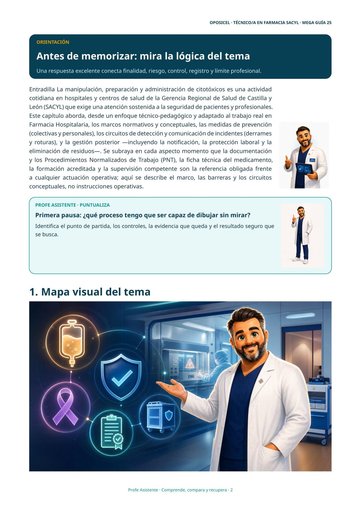 Técnico/a en Farmacia SACYL: Tema 25 — Accidentes con Citotóxicos