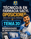 Técnico/a en Farmacia SACYL: Tema 20 — Reenvasado de Medicamentos