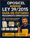 OPOSICEL: portada de la guía de la Ley 39/2015 de procedimiento administrativo con Profe Asistente