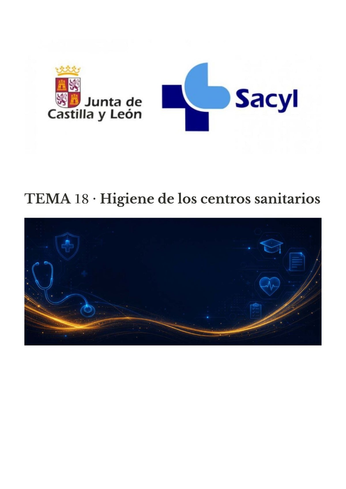 TCAE SACYL: Higiene de centros sanitarios y aislamiento