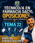 Técnico/a en Farmacia SACYL: Tema 22 — Vías de Administración
