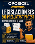 OPOSICEL: portada del test de legislación SES con 500 preguntas y Profe Asistente
