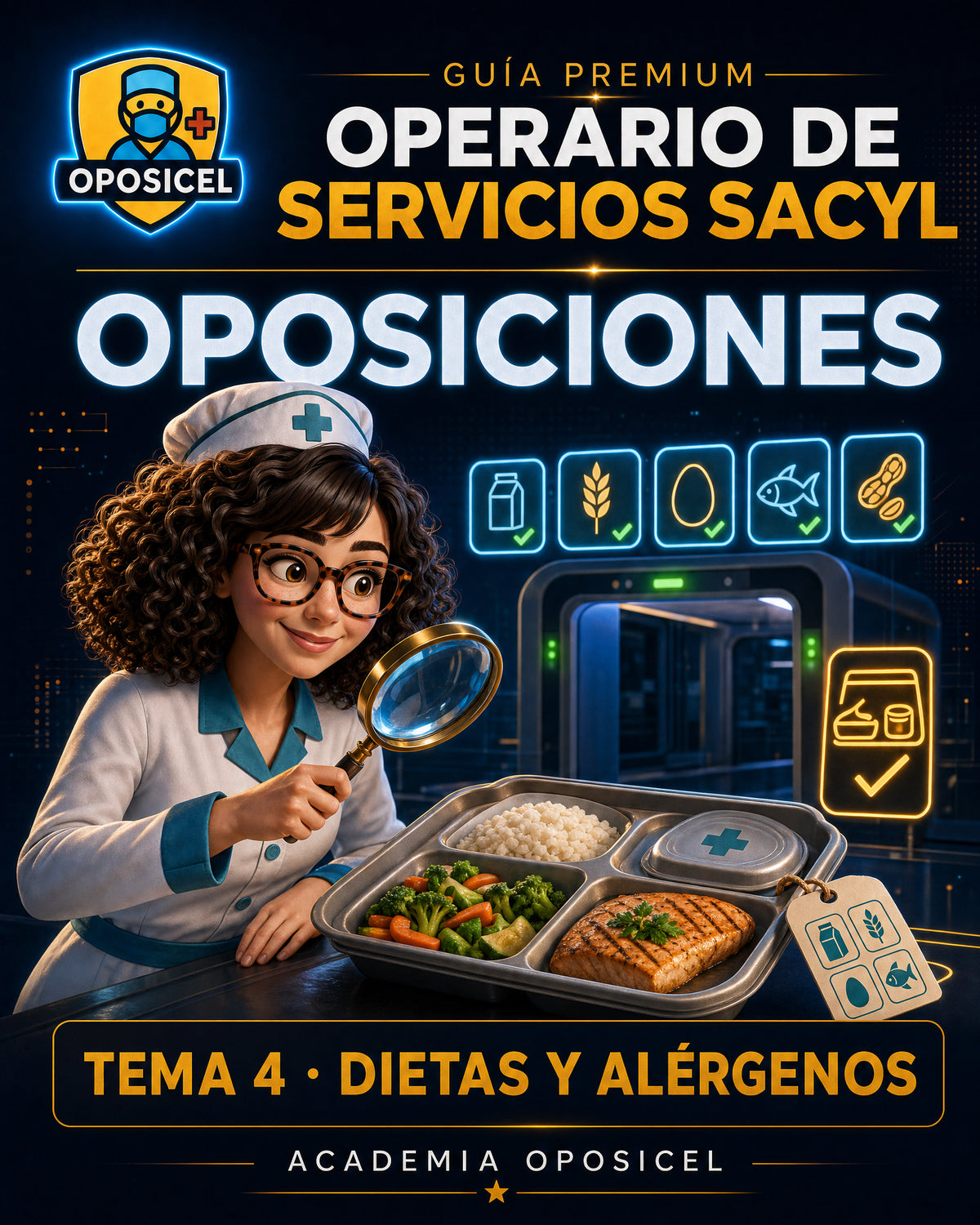 Operario de Servicios SACYL: Tema 04 — Dietas Hospitalarias y Alérgenos