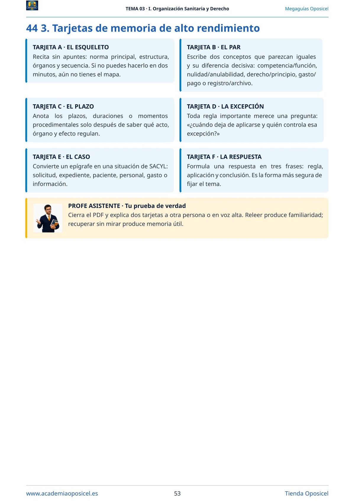 Administrativo SACYL · Tema 3: Ley 8/2010: Sistema de Salud de Castilla y León