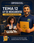 Portada OPOSICEL — Técnico/a en Farmacia SACYL: Tema 12 — Ley de Medicamentos