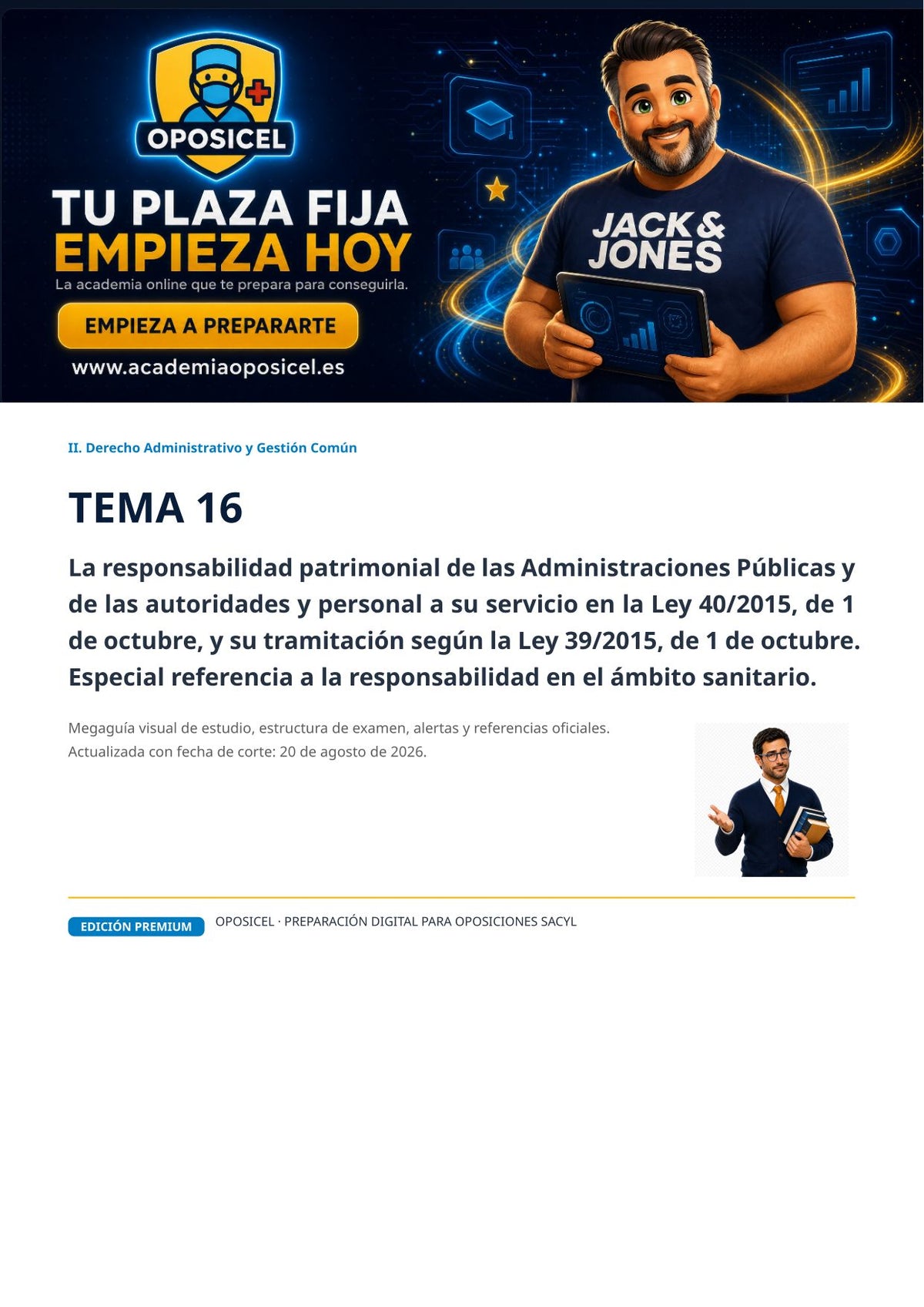 Administrativo SACYL · Tema 16: Responsabilidad patrimonial