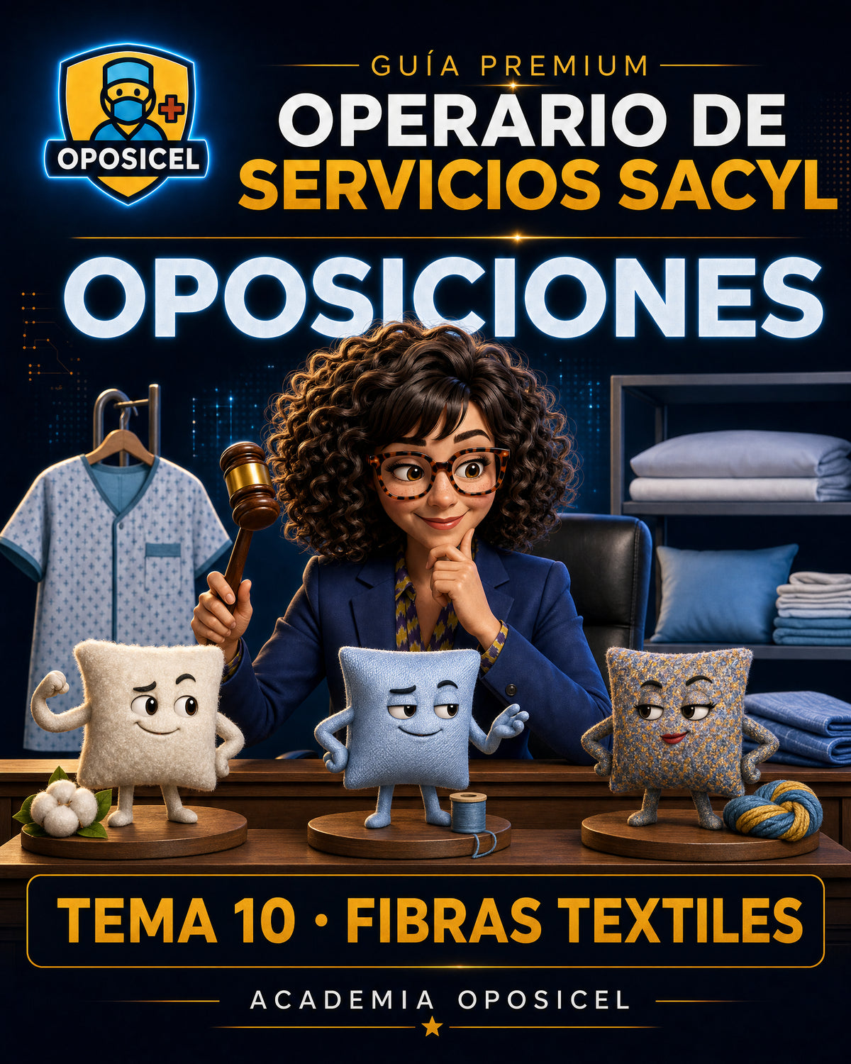 Operario de Servicios SACYL: Tema 10 — Ropa Hospitalaria y Fibras Textiles