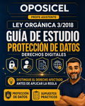 OPOSICEL: portada de la guía de Ley Orgánica 3/2018 de protección de datos con Profe Asistente