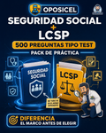 OPOSICEL: portada de Seguridad Social y LCSP: 500 preguntas tipo test