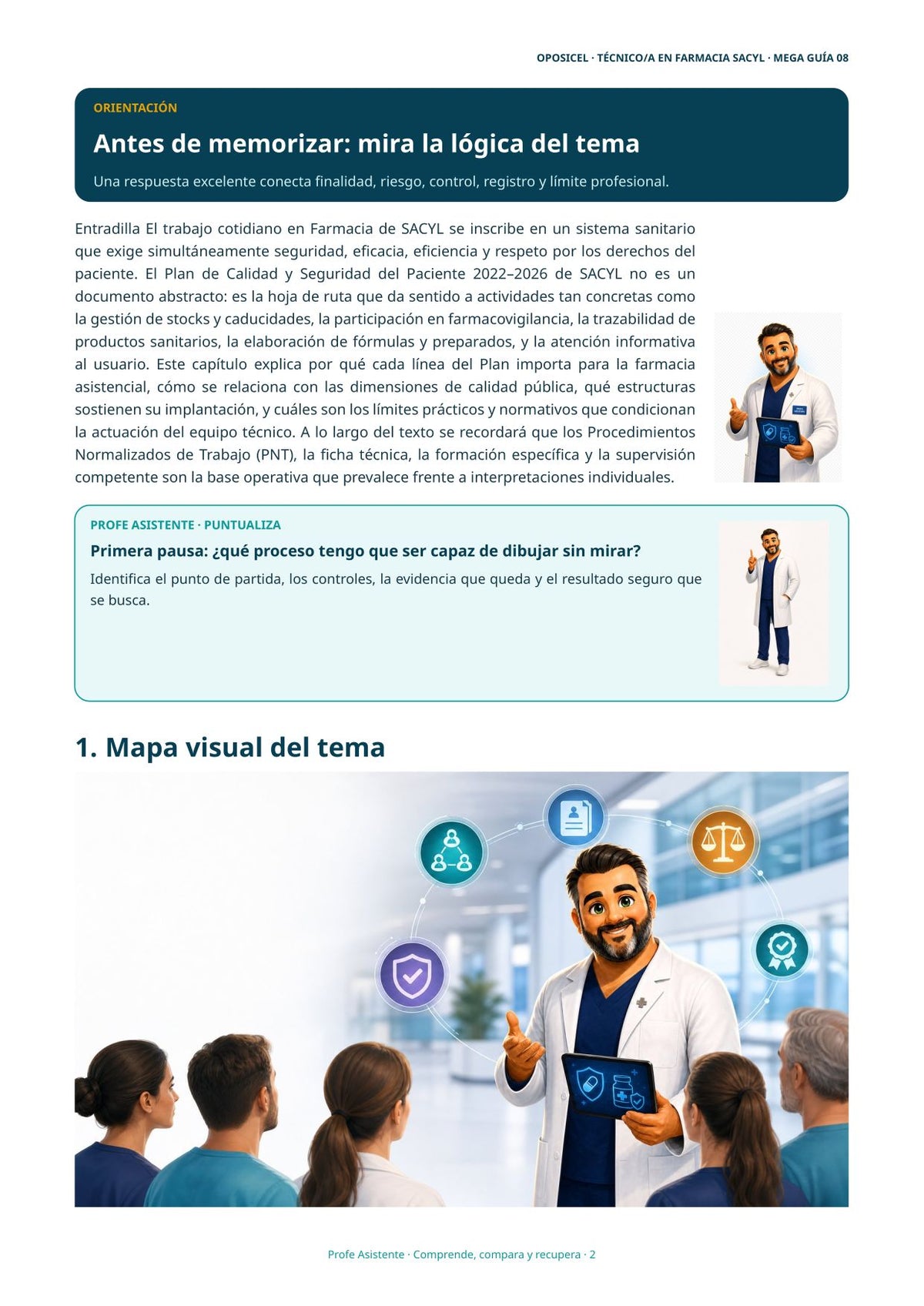 Técnico/a en Farmacia SACYL: Tema 08 — Calidad y Seguridad del Paciente
