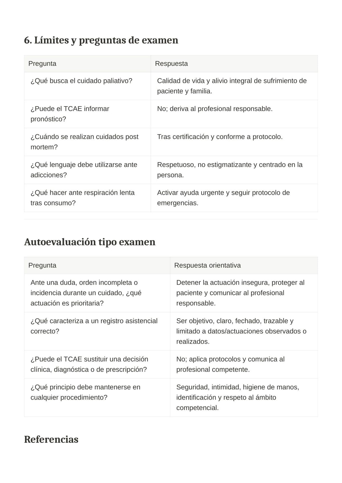 TCAE SACYL: Enfermo terminal, cuidados post mortem y drogodependencias