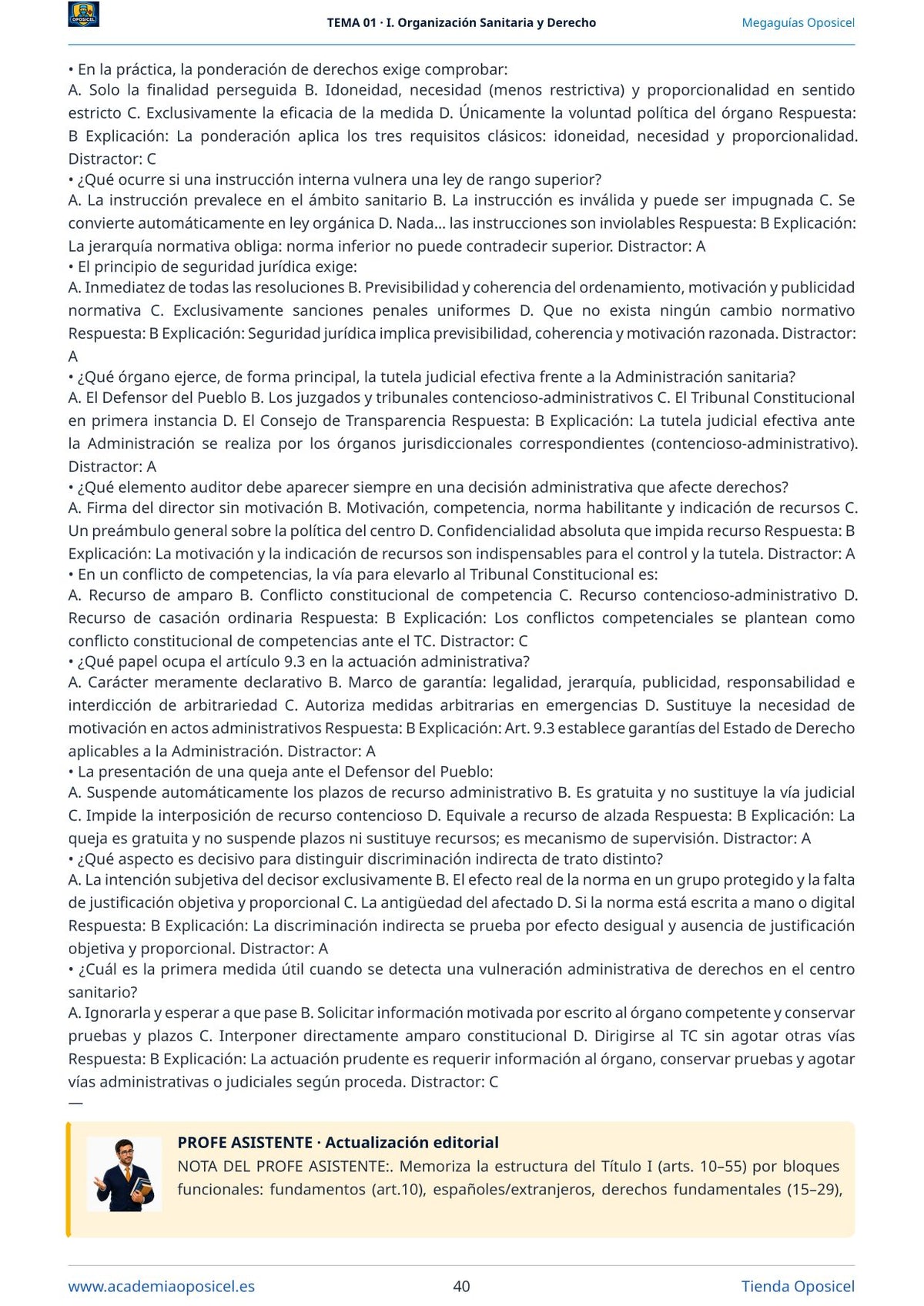 Administrativo SACYL · Tema 1: Constitución Española