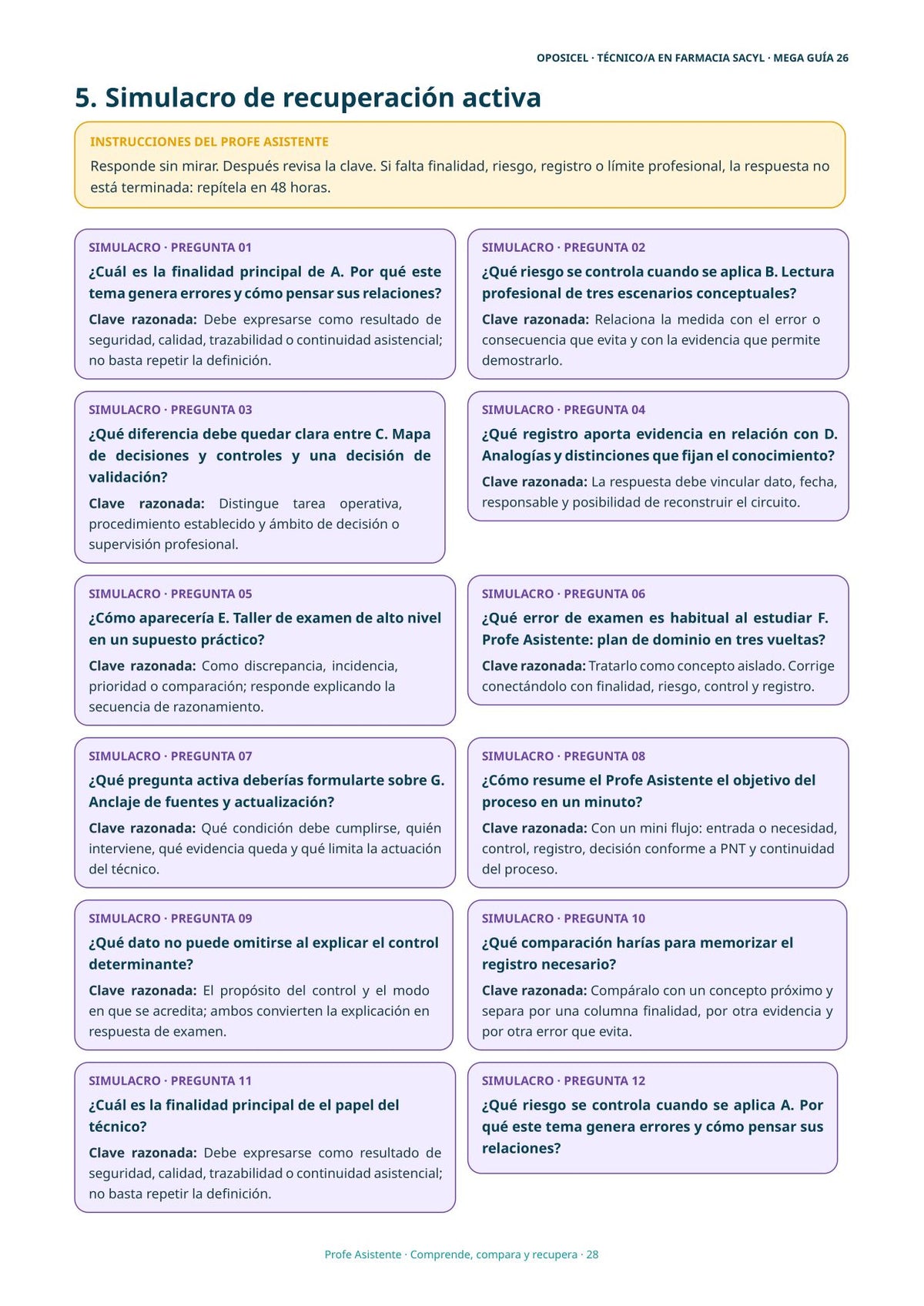 Técnico/a en Farmacia SACYL: Tema 26 — Dosis Unitaria