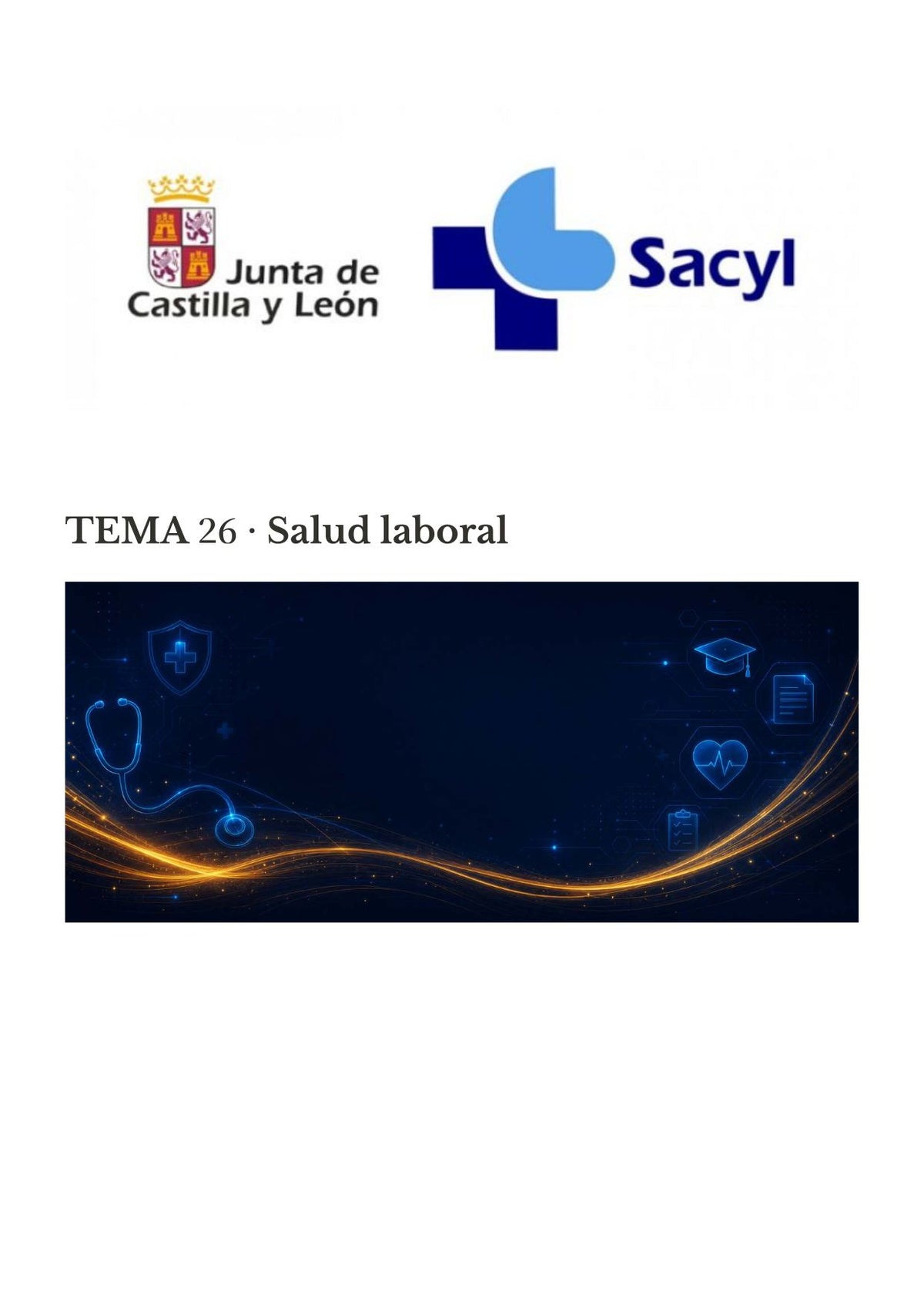 TCAE SACYL: Salud laboral y prevención de riesgos