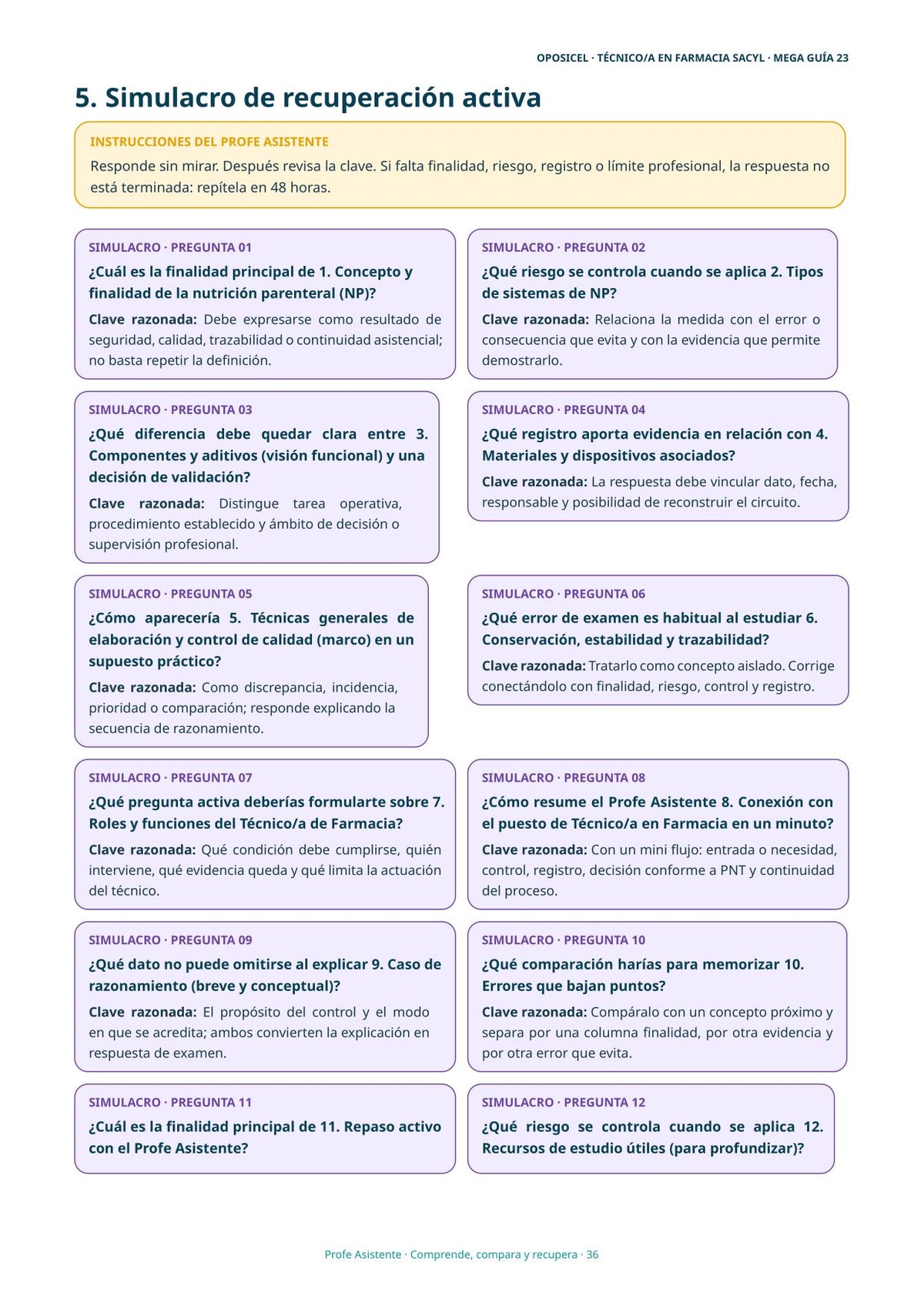 Técnico/a en Farmacia SACYL: Tema 23 — Nutrición Parenteral