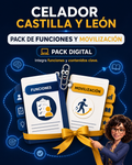 Portada OPOSICEL: Celador Castilla y León: Pack de Funciones y Movilización. Recurso digital de preparación de oposiciones.