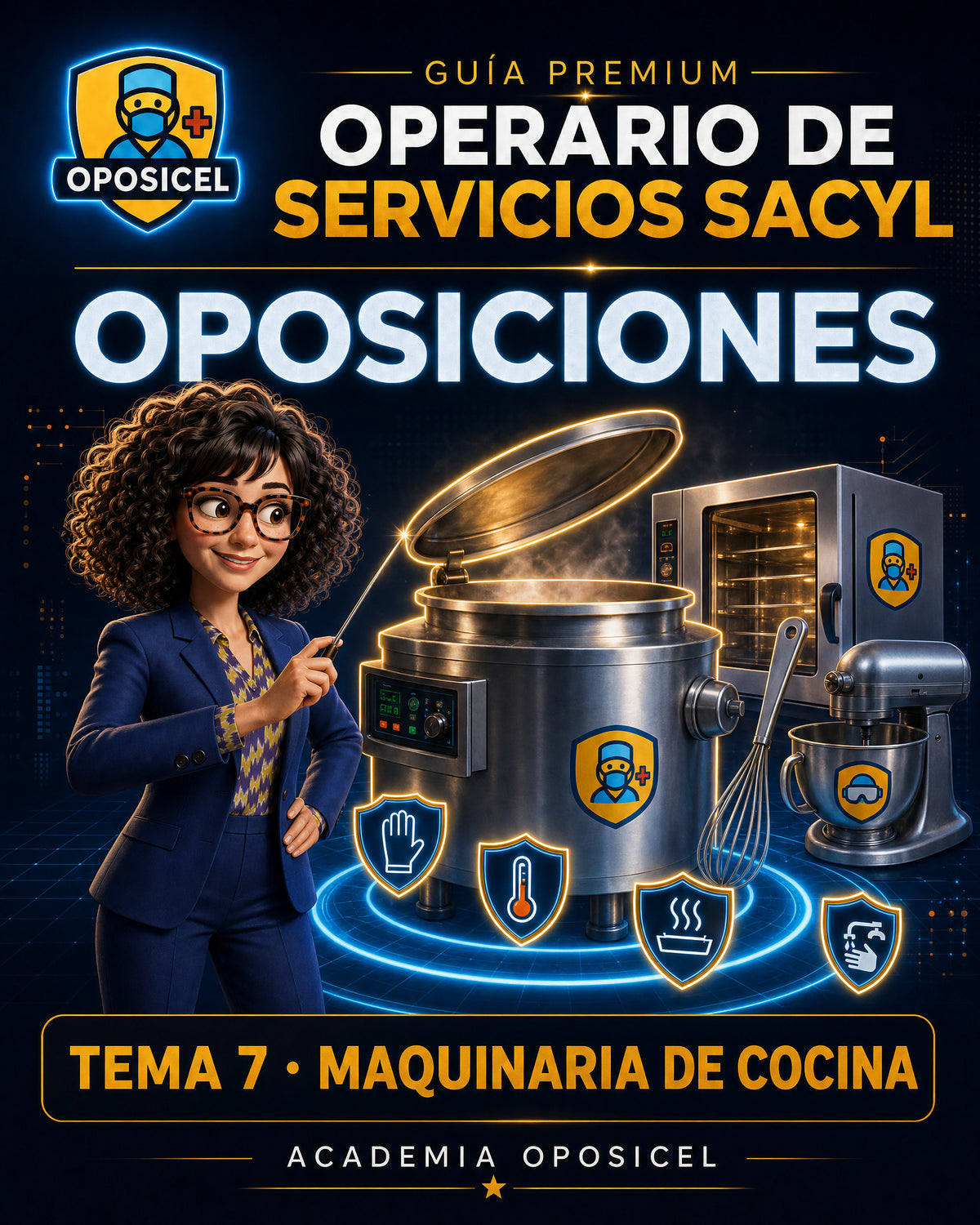 Operario de Servicios SACYL: Tema 07 — Maquinaria y Herramientas de Cocina