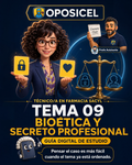 Portada OPOSICEL — Técnico/a en Farmacia SACYL: Tema 09 — Bioética y Secreto Profesional