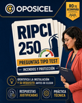 OPOSICEL: portada del test RIPCI con 250 preguntas y Ro