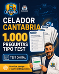 OPOSICEL · Celador Cantabria: 1.000 Preguntas Tipo Test · Digital PDF