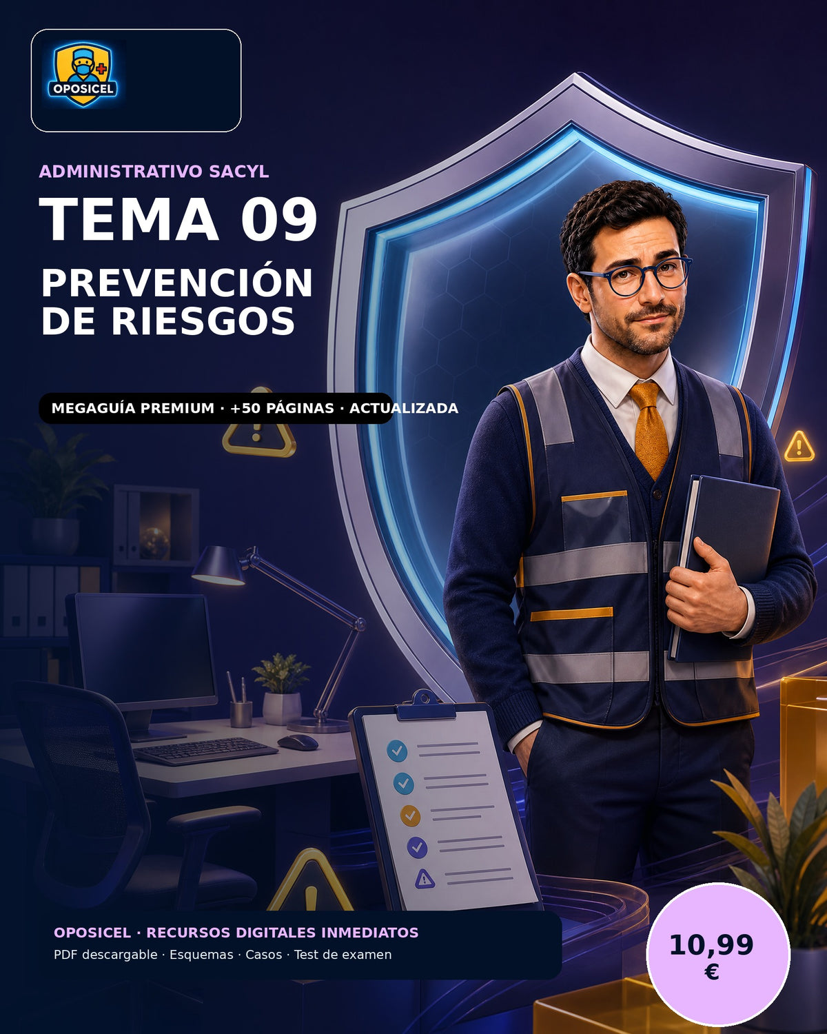 Administrativo SACYL · Tema 9: Prevención de Riesgos Laborales