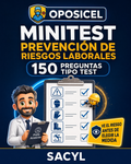 OPOSICEL: portada de Minitest de prevención de riesgos laborales SACYL