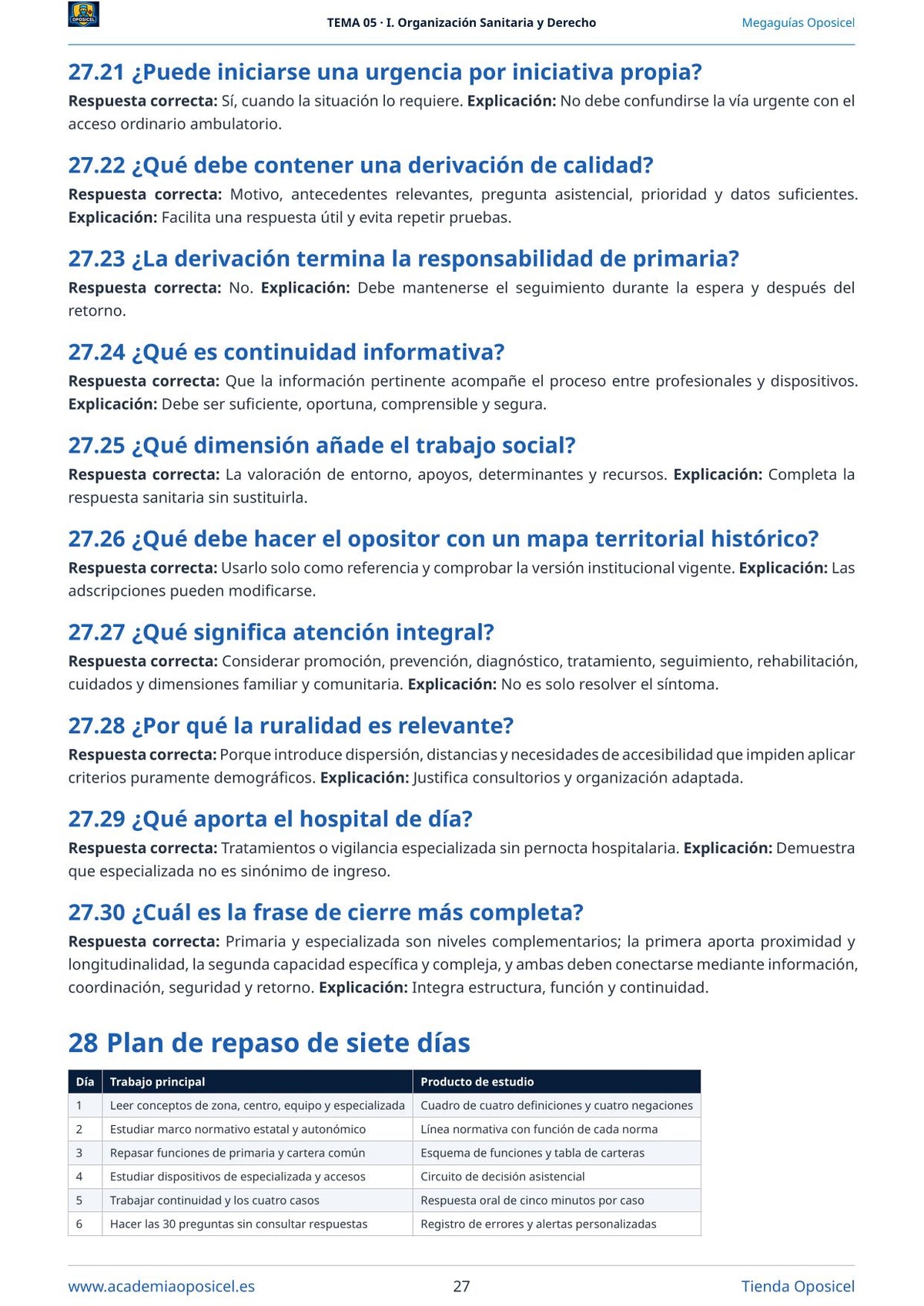 Administrativo SACYL · Tema 5: Atención Primaria y Atención Especializada