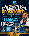 Técnico/a en Farmacia SACYL: Tema 29 — Pacientes Externos