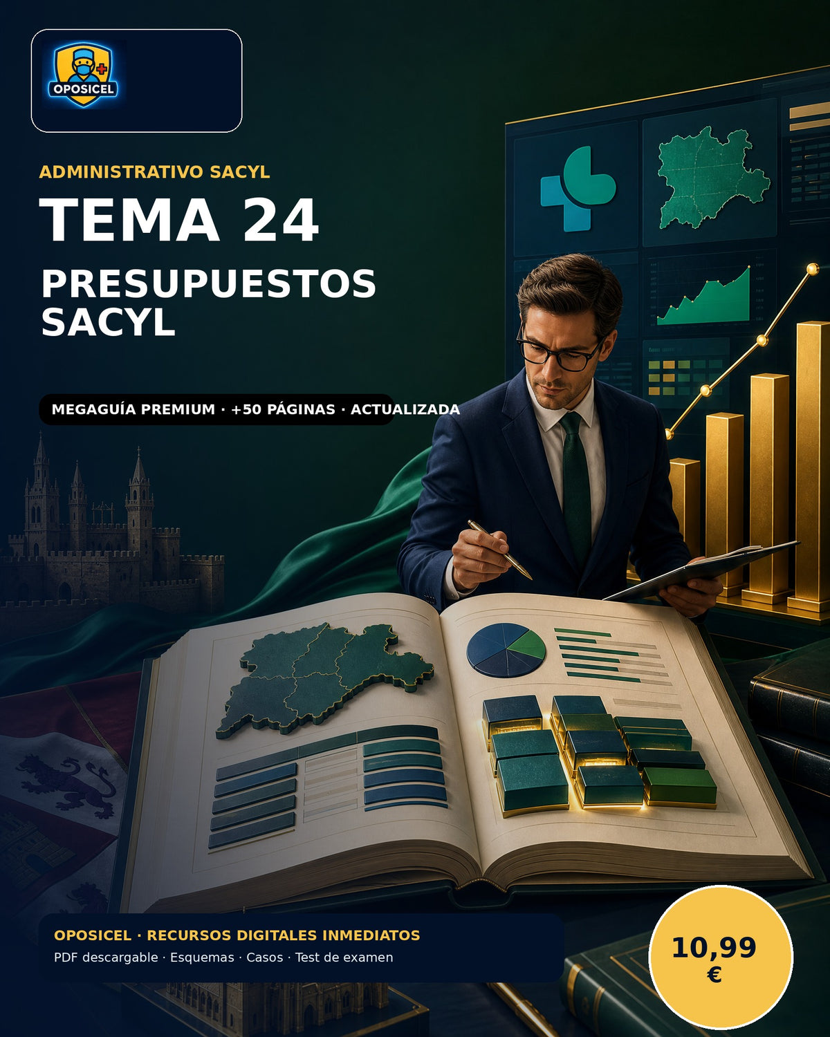 Administrativo SACYL · Tema 24: Presupuestos de Castilla y León y SACYL