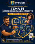 Portada OPOSICEL — Técnico/a en Farmacia SACYL: Tema 14 — Seguridad del Medicamento
