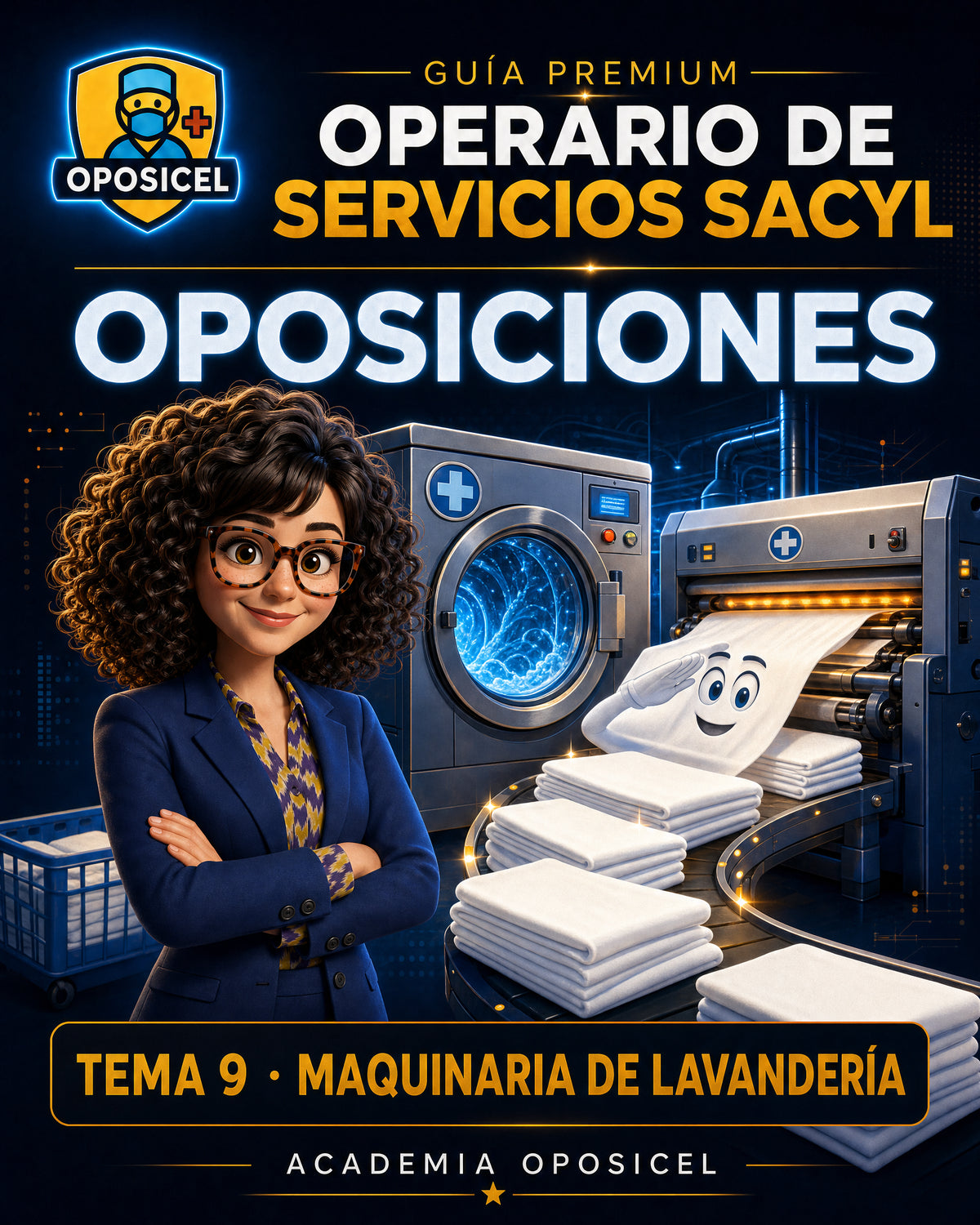 Operario de Servicios SACYL: Tema 09 — Maquinaria de Lavandería