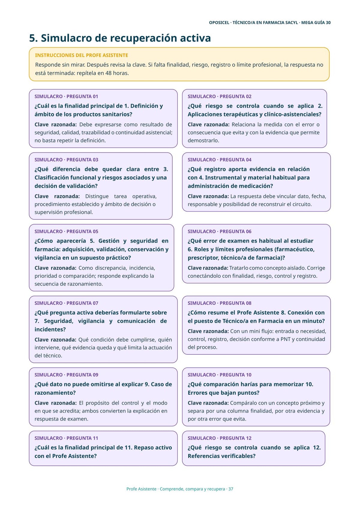 Técnico/a en Farmacia SACYL: Tema 30 — Productos Sanitarios