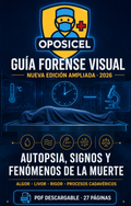 Portada oficial OPOSICEL - Autopsia, signos y fenómenos de la muerte, edición ampliada 2026