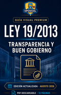 Portada con logotipo oficial OPOSICEL - Guía Visual Premium Ley 19/2013 Transparencia y Buen Gobierno