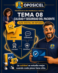 Portada OPOSICEL — Técnico/a en Farmacia SACYL: Tema 08 — Calidad y Seguridad del Paciente