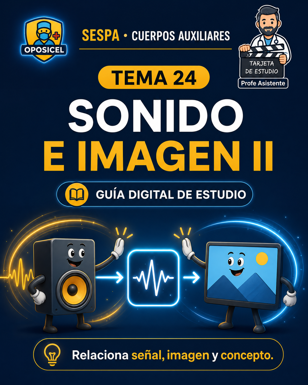 OPOSICEL · SESPA: Tema 24 — Sonido e Imagen II · Digital PDF