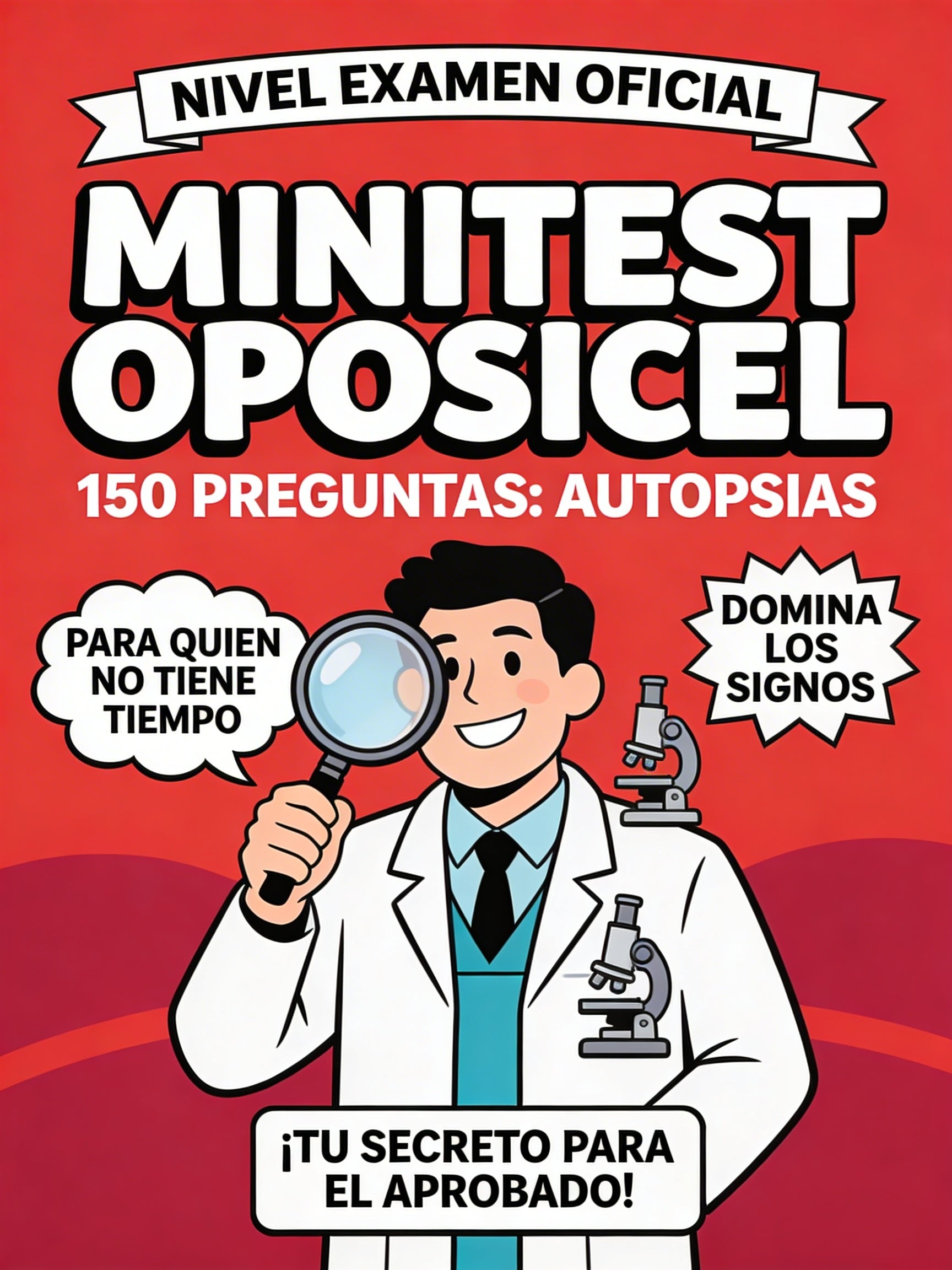 Minitest Oposicel 150 preguntas AUTOPSIAS y SIGNOS MUERTE. Nivel Examen Oficial