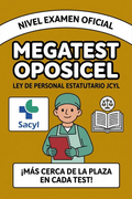 Minitest Oposicel 150 preguntas.  Ley 2 2007 7 marzo. Estatuto Jurídico SACYL. Nivel Examen Oficial