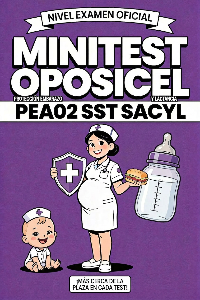 Minitest Oposicel 150 preguntas EMBARAZADAS PEA02 GRS SST 02. Nivel Examen Oficial