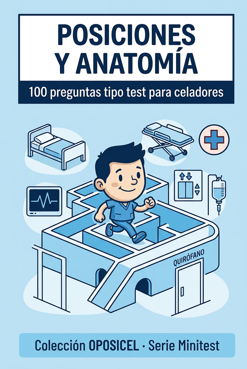 Minitest Oposicel: 150 Preguntas de Anatomía y Posiciones Quirúrgicas. Nivel Examen Oficial