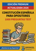 1000 Test Estratégicos Constitución Española Premium