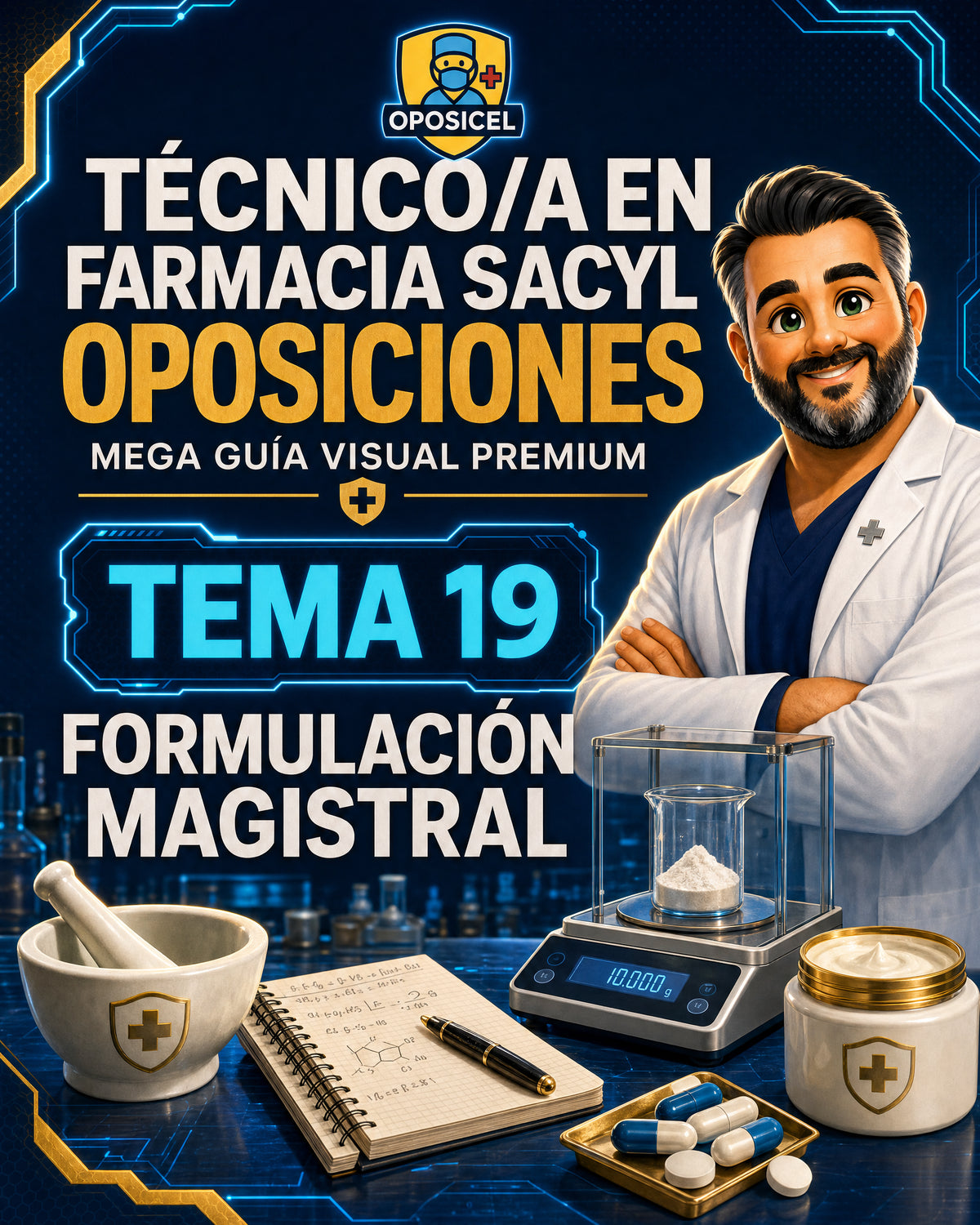 Técnico/a en Farmacia SACYL: Tema 19 — Formulación Magistral