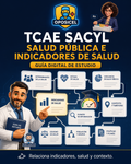 Portada OPOSICEL: TCAE SACYL: Salud pública e indicadores de salud. Recurso digital de preparación de oposiciones.