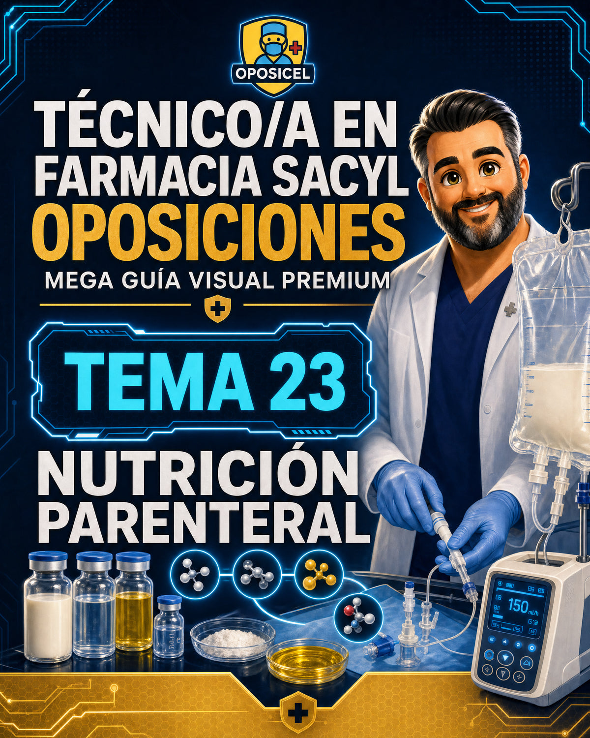 Técnico/a en Farmacia SACYL: Tema 23 — Nutrición Parenteral