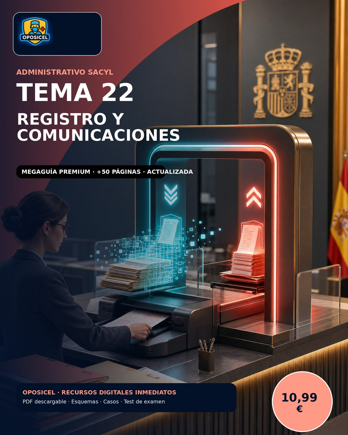 Administrativo SACYL · Tema 22: Registro y comunicación administrativa